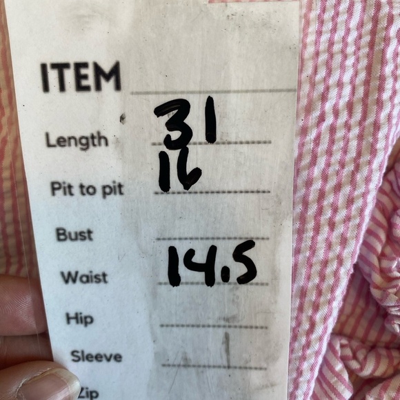 Lilly Pulitzer Vivienne Ruffle One Shoulder Dress Pink And Whir Seersucker Sz 4 - Picture 13 of 13